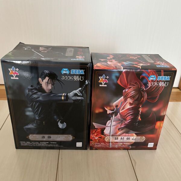 【新品未開封】るろうに剣心 フィギュア 緋村剣心 斎藤一 2体セット