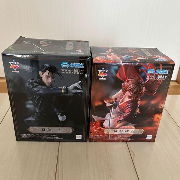 【新品未開封】るろうに剣心 フィギュア 緋村剣心 斎藤一 2体セット