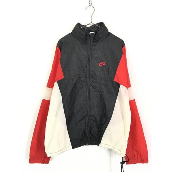 【今月8日まで!】90s NIKE 裏地メッシュ ナイロン ジャケット M ドローコーデ