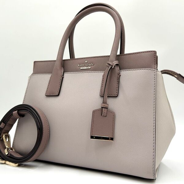 極美品 ケイトスペード KATE SPADE ショルダーバッグ 2way ハンド レザー キャメロンストリート レディース