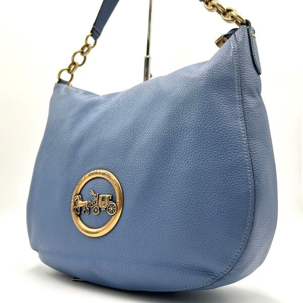 コーチ COACH ワンショルダーバッグ レザー 本革 y2k ワンハンドル 肩掛け ハンドバッグ チェーン 馬車金具 31400