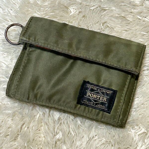 PORTER ポーター タンカー ウォレット 財布 グリーン 二つ折り