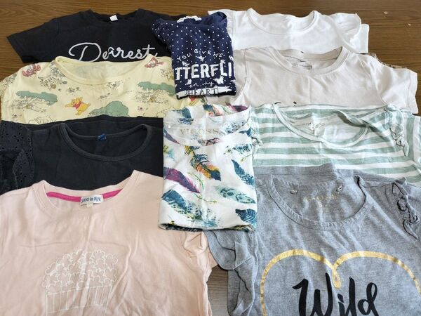 Tシャツ 女の子 半袖シャツ 120cm 10枚セット