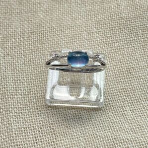 アクアマリン 指輪 天然石 パワーストーン リング フリーサイズ