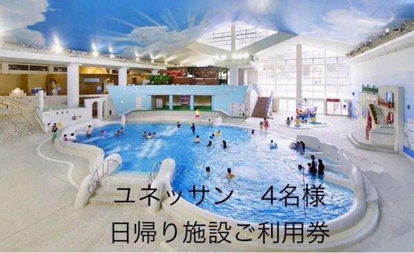 ユネッサン 下田海中水族館 藤田観光 日帰り施設利用券 4名分 綿棒 箱根小涌園