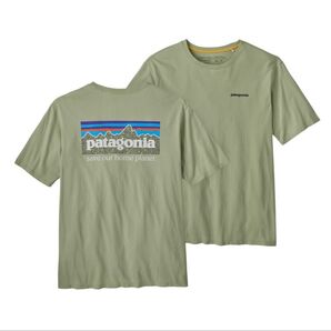 Mサイズ 新品 SLVG Patagonia メンズ P-6 ミッション オーガニック Tシャツ オーガニックコットン ロゴT