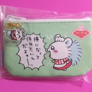 最終 値下 ちいかわレストラン モモンガウエイトレス セット ミニポーチ + ミニチャーム