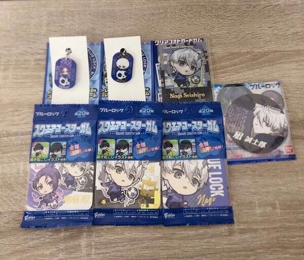 ブルーロック 凪誠士郎 御影玲王 ちびキャラ めじるしチャーム アクリルスタンド コースター フォトカード