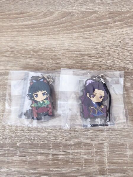 新作 薬屋のひとりごと カプセルラバーストラップ 猫猫 壬氏 ガチャガチャ マスコット キーホルダー