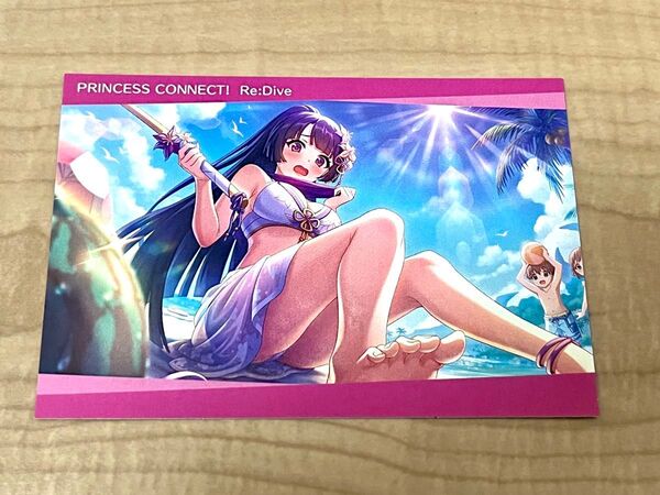 新品 プリンセスコネクト Re:Dive アニメイト フェア特典 イラスト カード 水着 リリ