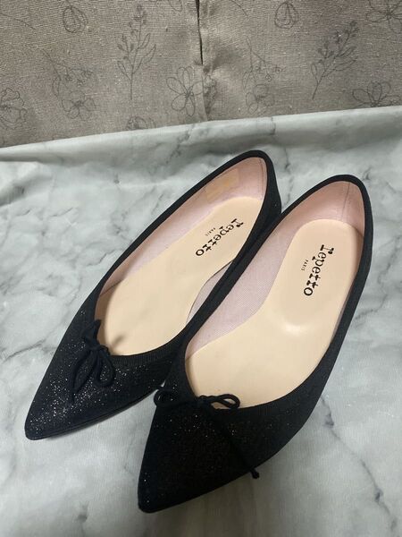 美品 レペットrepetto BRIGITTE BALL ADバレエシューズ ブラック