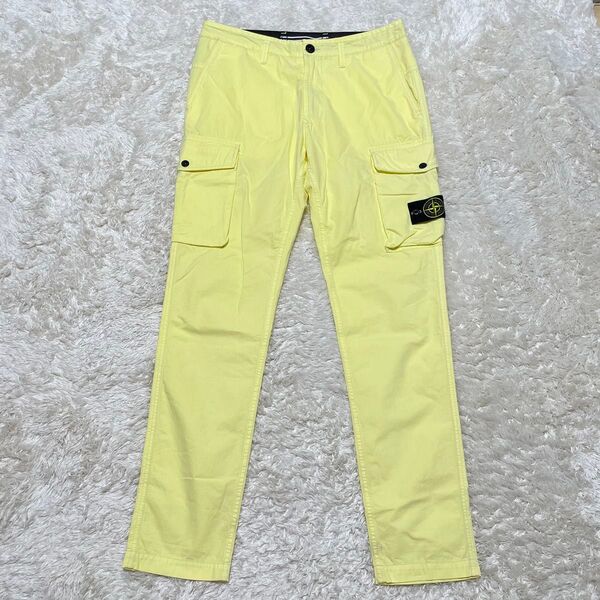 STONE ISLAND コットンツイル スリムテーパード カーゴパンツ L