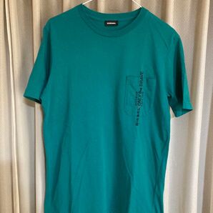 DIESEL Tシャツ エメラルドグリーン S メンズ