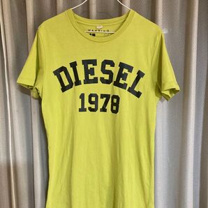 DIESEL ディーゼル Tシャツ ライムグリーン S