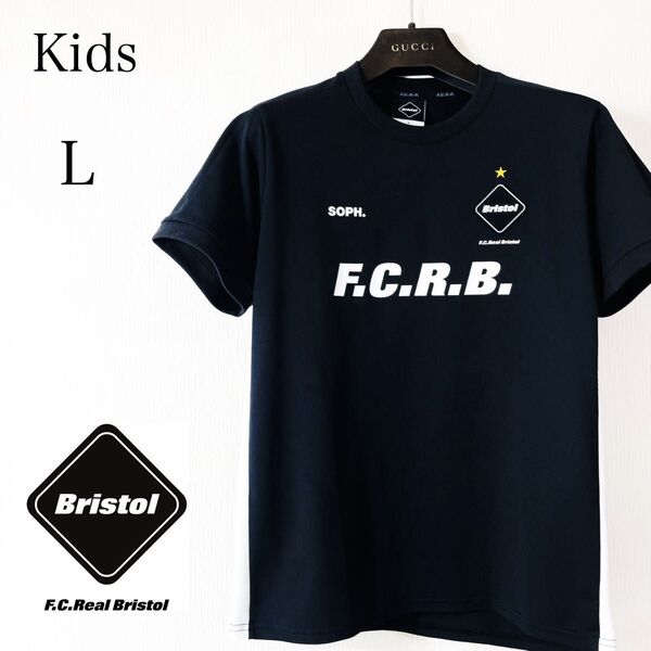 極美品FCRB FC Real Bristol ブリストル Tシャツ キッズ L(150〜160)サイドライン入り