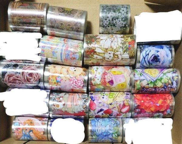 最終お値下げ まとめ売り 海外マステ 15点 PETテープ マスキングテープ 中古12未使用3