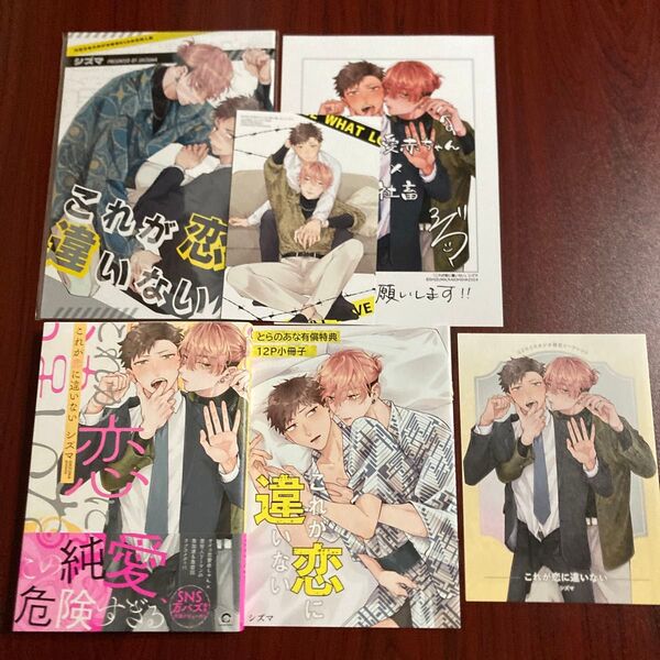 『これが恋に違いない』シズマ 6種特典 初版本 ネコポス送料込み