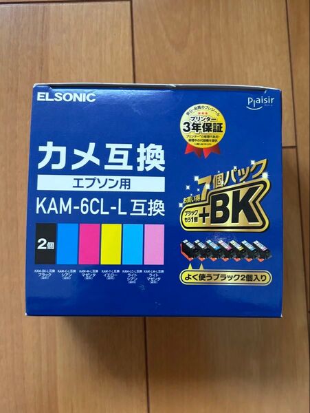 新品未使用品 ELSONIC エルソニック カメ互換 エプソン用 KAM-6CL-L 互換 カメ インク