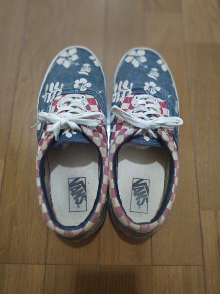 激レア!VANS DOREN ERA バンズ チェッカー&ハイビスカス柄 11 29cm 中古