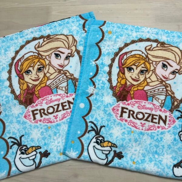 アナと雪の女王 フェイスタオル 2枚セット34cm×70cm Disney