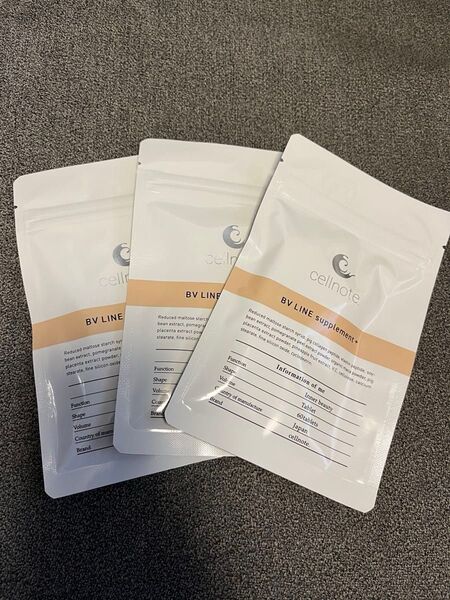 cellnote BV LINE supplement + 60粒 セルノート ボリュームラインサプリメントプラス ×3袋