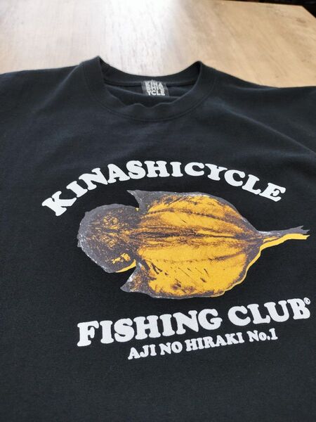 木梨サイクル フィッシィングクラブ Tシャツ Lサイズ 送料無料 ブラック