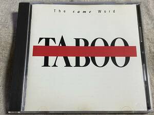 [シンセポップ] TABOO - THE SAME WORLD 88年 廃盤 レア盤