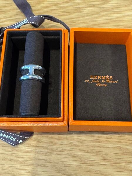 新品未使用 Hermes Osmose Ring PM 51 "Silver"