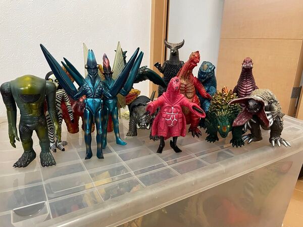 ウルトラマンパワード怪獣セット ソフビ バンダイ 当時物