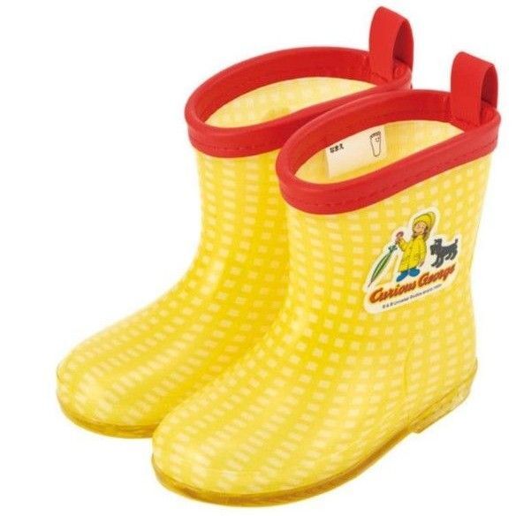新品未使用 おさるのジョージ レインブーツ 長靴 14cm