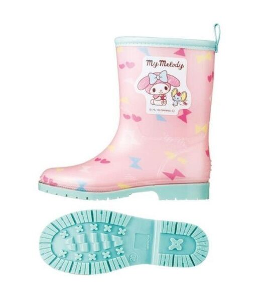 新品未使用 マイメロ 長靴 レインブーツ 女の子 子供 キッズ スケーター