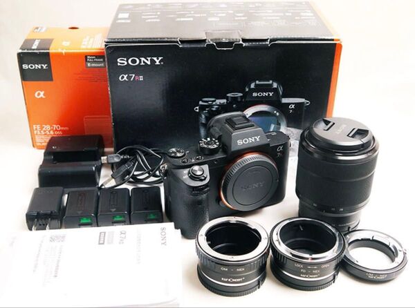 美品!SONYα7RII ・レンズ・付属品あり・ショット数2900程