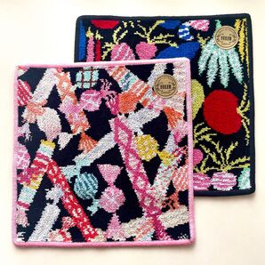 新品!フェイラー×京都国立近代美術館アートハンカチ 上野リチリックス2枚セット FEILER タオルハンカチ シュニール織