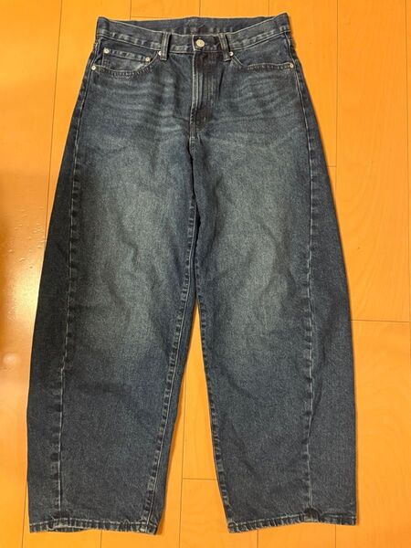 GU バレルレッグジーンズ ブルー 29インチ