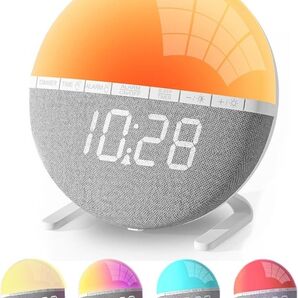 目覚まし時計 光る 置き時計 ベッドサイド 目覚ましライト 太陽光 自律神経調整