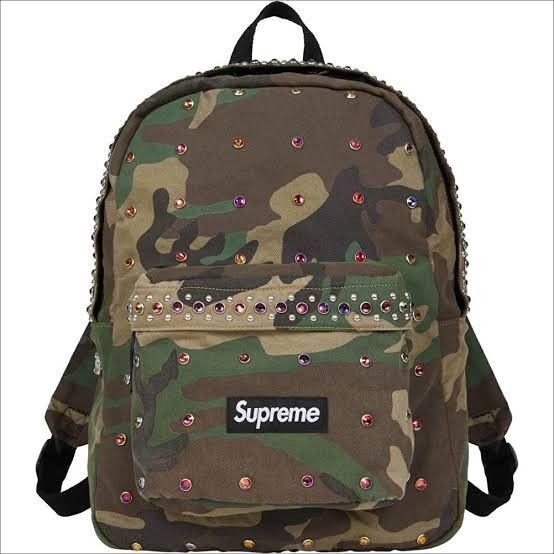 Supreme × b.b. Simon 25SS Week14 Denim Backpack Woodland Camo