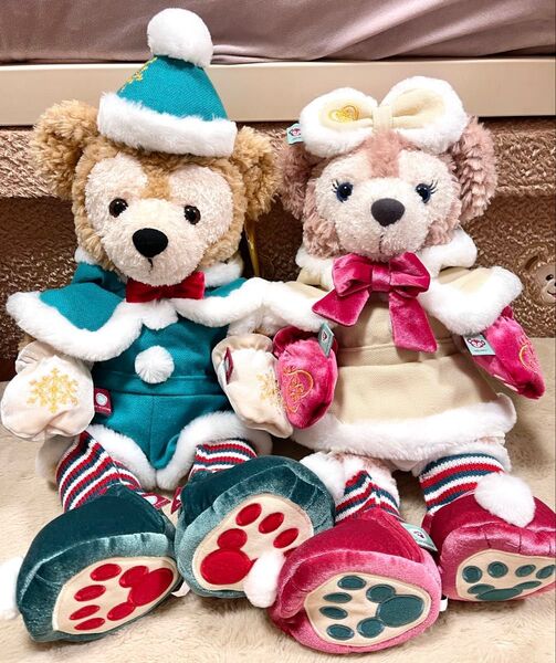 ダッフィー シェリーメイ クリスマスコスチューム付き ぬいぐるみ セット