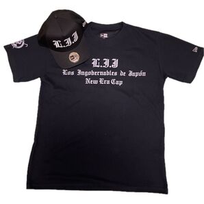 新日本プロレスリング+ニューエラコラボ Tシャツ&キャップ "Los lngobernables de Japon " 新品 即納