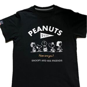 PEANUTS スヌーピー Tシャツ 黒 1950