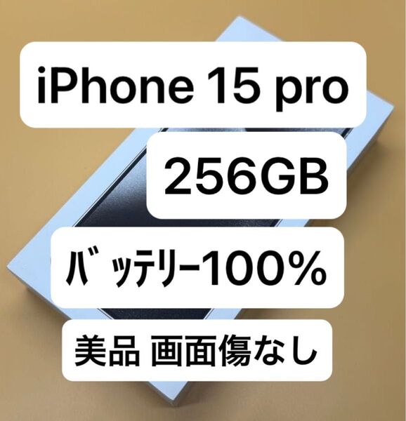 iPhone 15 Pro 256GB 国内版SIMフリー