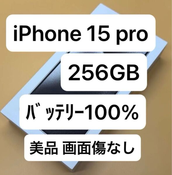 iPhone 15 Pro 256GB 国内版SIMフリー