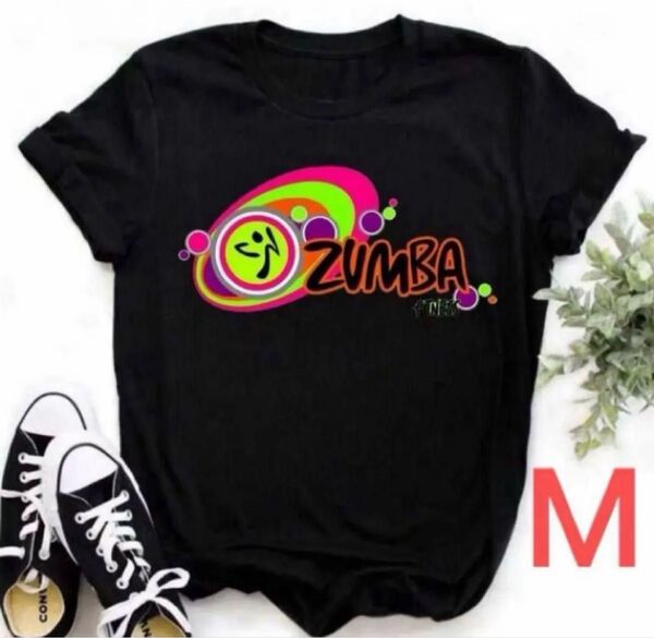 ZUMBAの ロゴ ダンス衣装 ヨガ ウェアTシャツ ランニングウェア Mサイズ