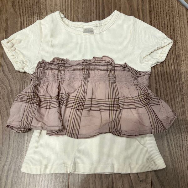 tete a tete フリルTシャツ 80 テータテート 半袖Tシャツ Tシャツ 半袖 トップス