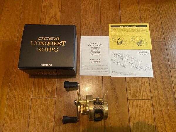 新品未使用 23 オシアコンクエスト201PG ベイトリール オシコン SHIMANO シマノ 左ハンドル オフショア タイラバ