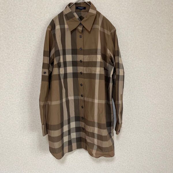 BURBERRY バーバリーロンドン 長袖ロングシャツ46