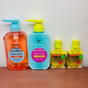 ハロー ダイアン グッバイシャンプー&トリートメント&ヘアオイル 4点セット
