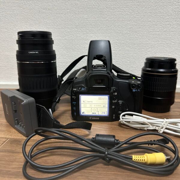 Canon EOS KISS DIGITAL X 一眼レフカメラ レンズ3本 Canon