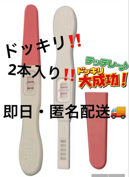 ドッキリ 本物そっくりおもちゃ 妊娠検査薬陽性キッド2本