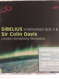 シベリウス交響曲第3番＆第7番、ストラヴィンスキー「春の祭典」「ペトルーシュカ」２CD　デイヴィス指揮特典付　大人の演奏と言われた春典