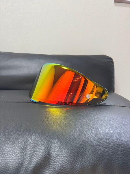 【訳あり】x15 Z8 ミラーシールド シールド スモークシールド CWR-F2 SHOEI レッドゴールド